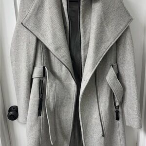 Calvin Klein Light Gray Trench Coat